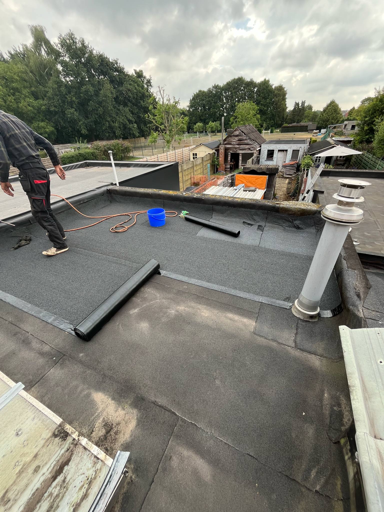 Platform overlaging Assenede - tijdens werkzaamheden